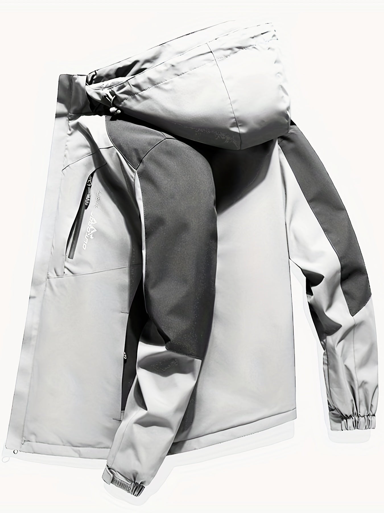 Men's Lightweight Hooded Windbreaker Jacket for Hiking