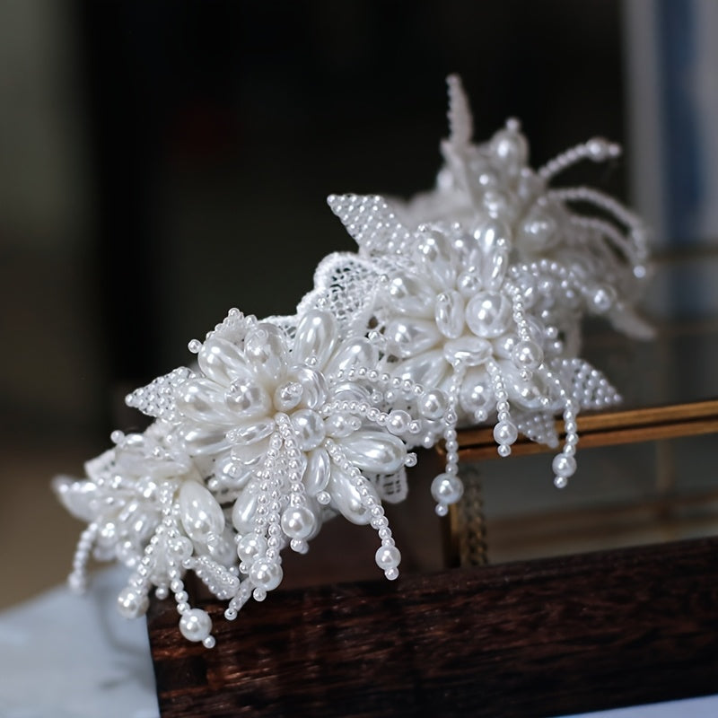 Forest Style Bridal Headpiece with Fairy Hair Accessory for Wedding Dress