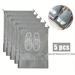 5pcs Waterproof Shoe Bags Travel Storage Pouch Organizer with Window
