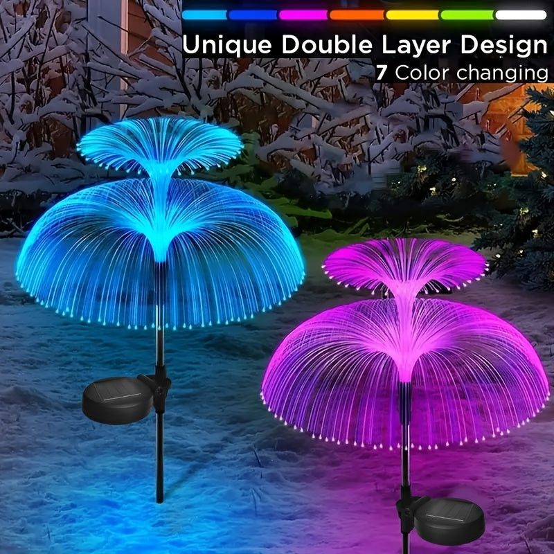 Solar Flower Lights Outdoor Decorative Waterproof Solar Yard Light