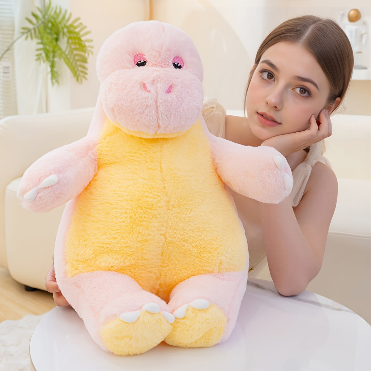 Large Candy Colored Dinosaur Plush Toy Doll