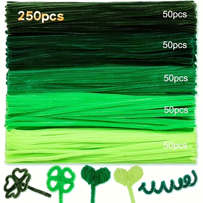 250-400pcs Chenille Stems for DIY Art and Craft Projects, Various Colors