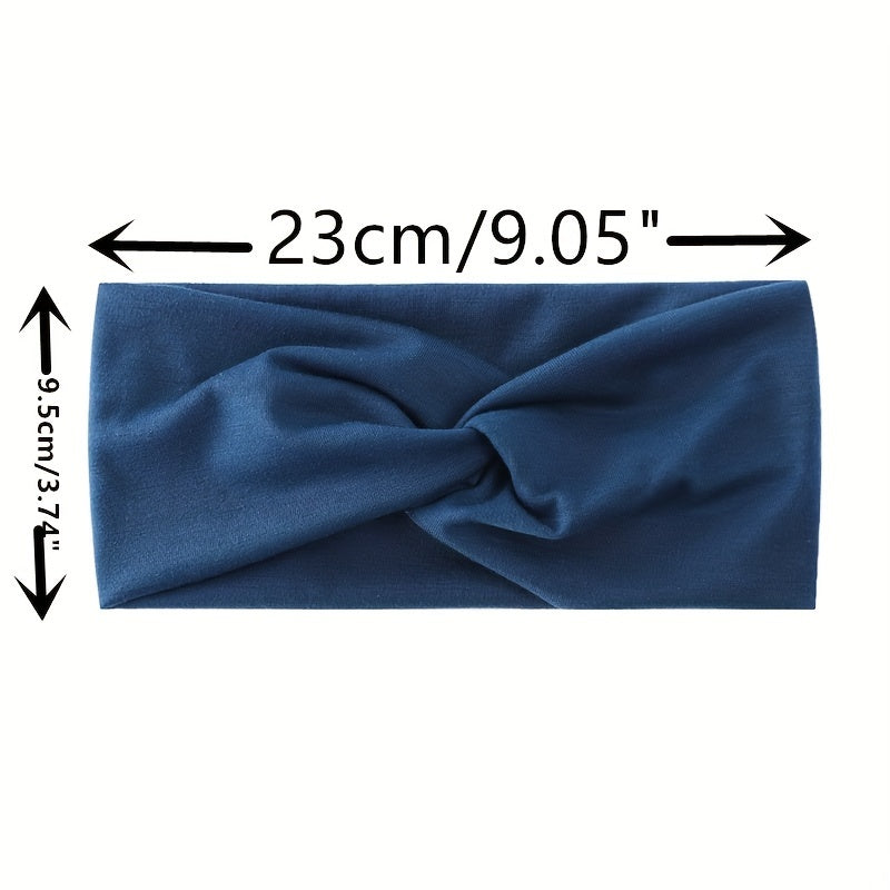 Retro Pilates Elastic Hair Bands Yoga Headband Running Cycling Sweatband