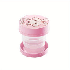 Creative Travel Cartoon Retractable Cup Animal Outdoor Folding Water Cup