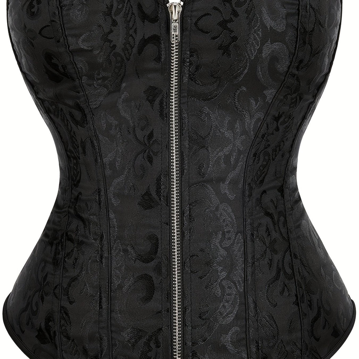Floral Jacquard Underbust Corset Top
