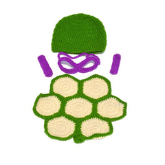 Newborn Photography Props Suit Turtle Modeling Wool Set Baby Photo Suit