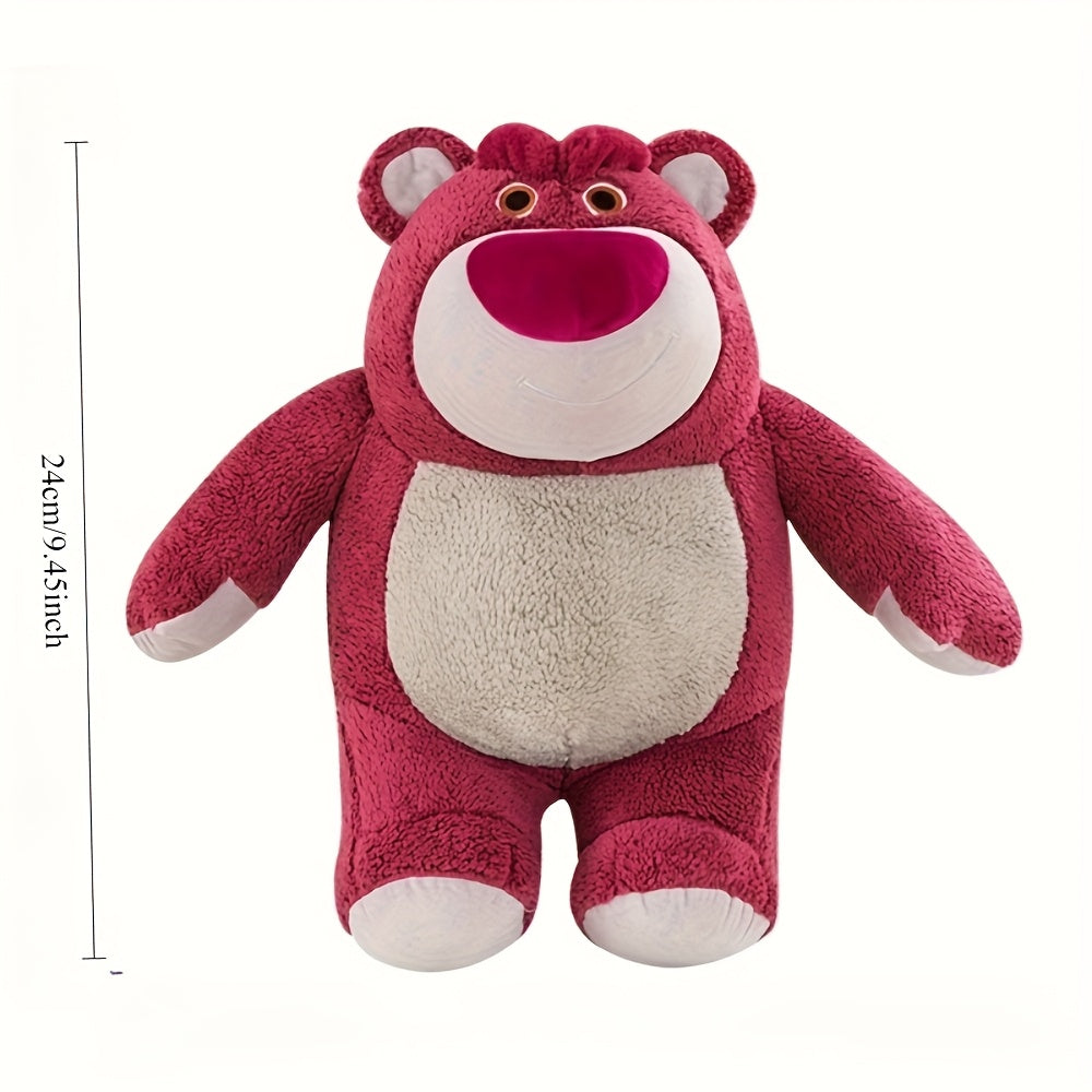 Strawberry Bear Plush Toy & Pillow Doll - Soft Polyester Fabric