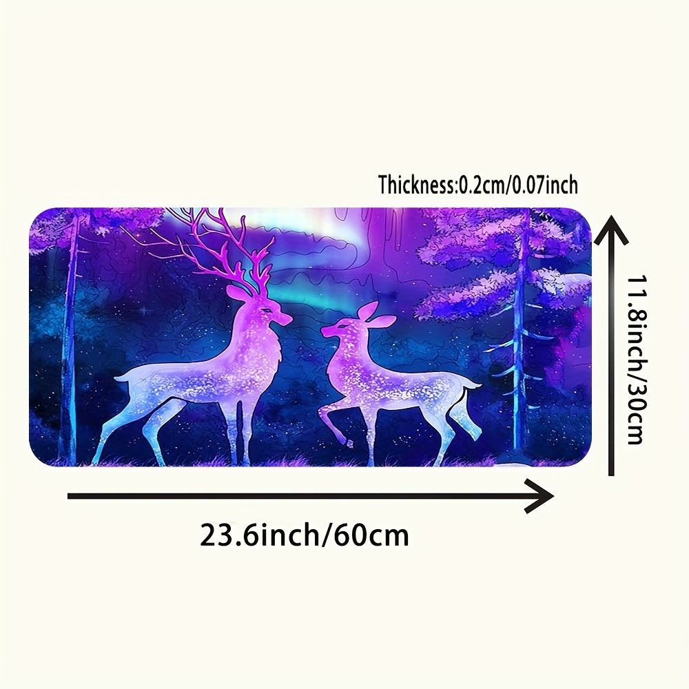 Starry Sky & Little Deer Mouse Pad - Office & Holiday
