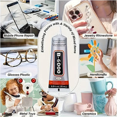 B6000 Jewelry Rhinestone Transparent Glue Precision Tip Craft Adhesive Glue