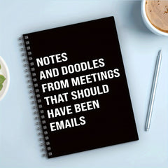 Funny Spiral Journal Notebook for Coworkers - Employee Appreciation Gift