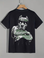 Animal 3D Print Men's Short Sleeve T-Shirt Graphic Tee