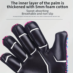 Anti Slip Soccer Goalkeeper Gloves High Performance Size 6-10