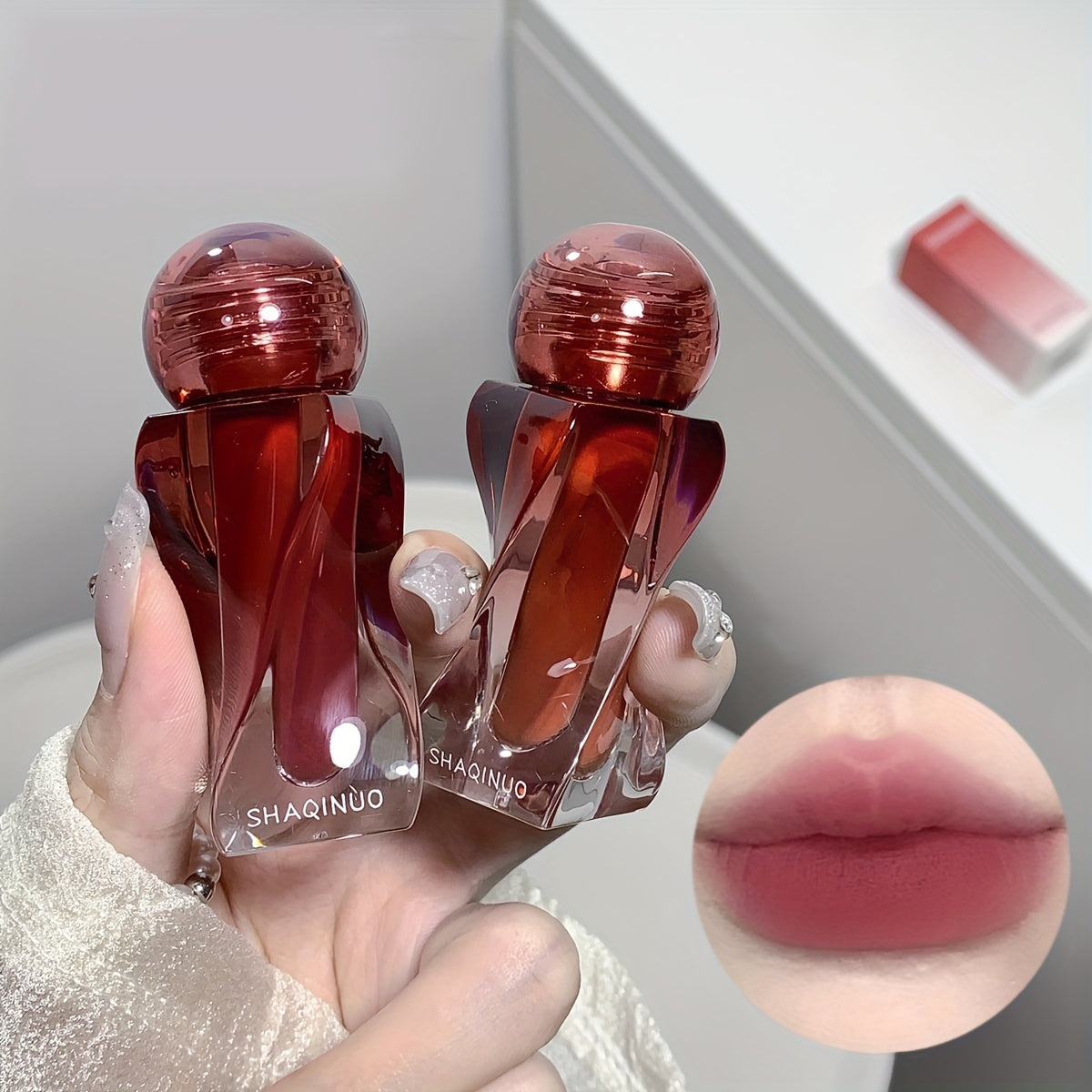 Irregular Art Matte Lip Glaze Long Lasting Waterproof