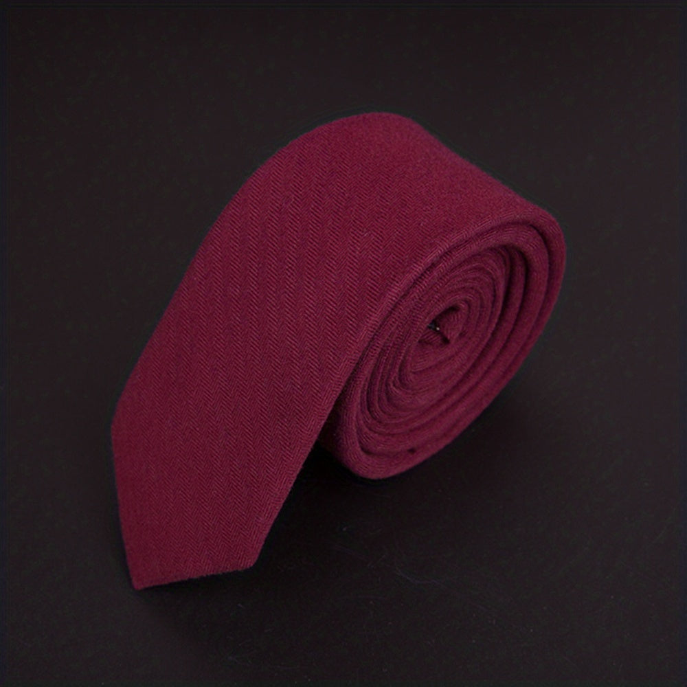 Men's Striped Solid Necktie Business Wedding Party Necktie