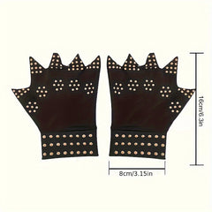 2pcs Magnetic Fitness Gloves Half Finger Sports Gloves