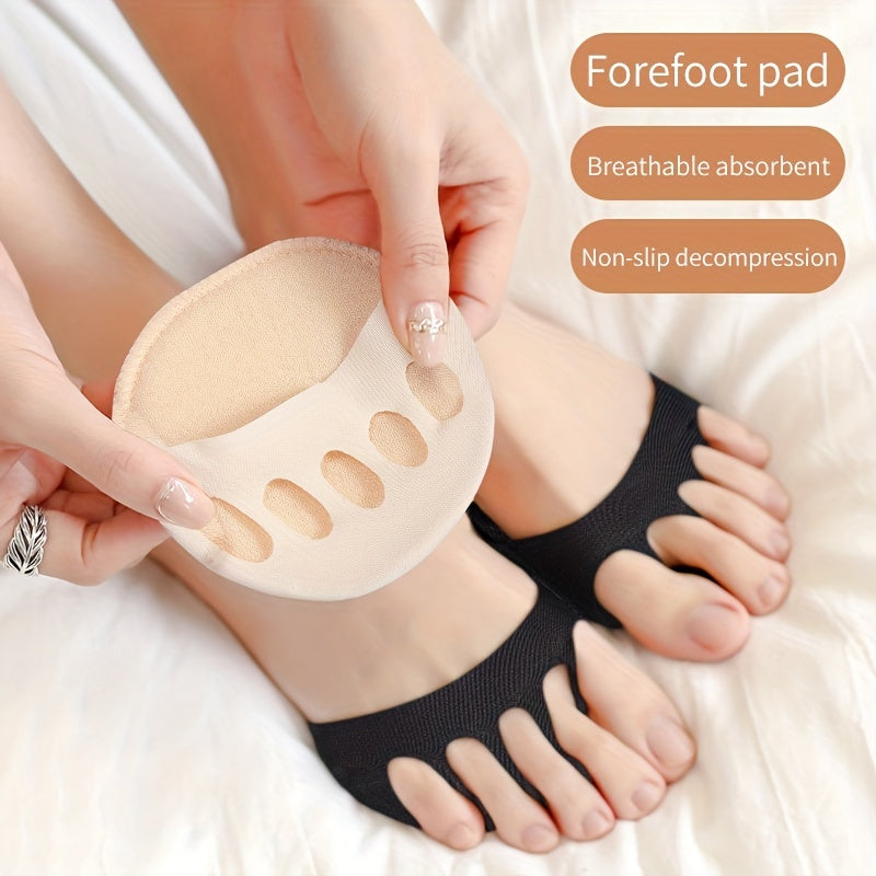 2pcs Forefoot Pads For Women High Heels Half Insoles Foot Pain Care