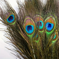 15pcs Peacock Eye Feathers 25-30-48 Cm Holiday Party Table Decorations