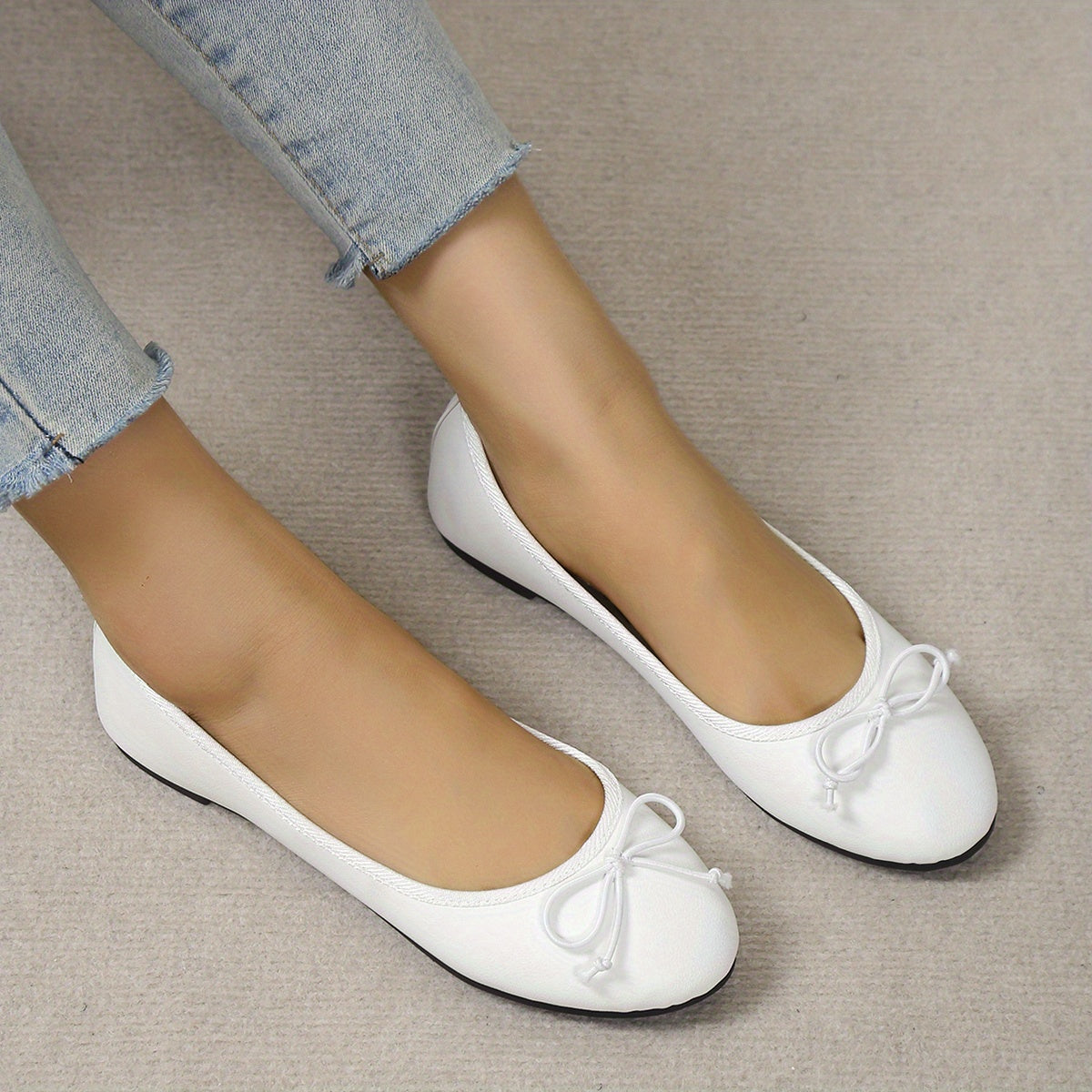 Women's Leopard Print Flat Shoes Soft Sole Slip On Ballet Flats