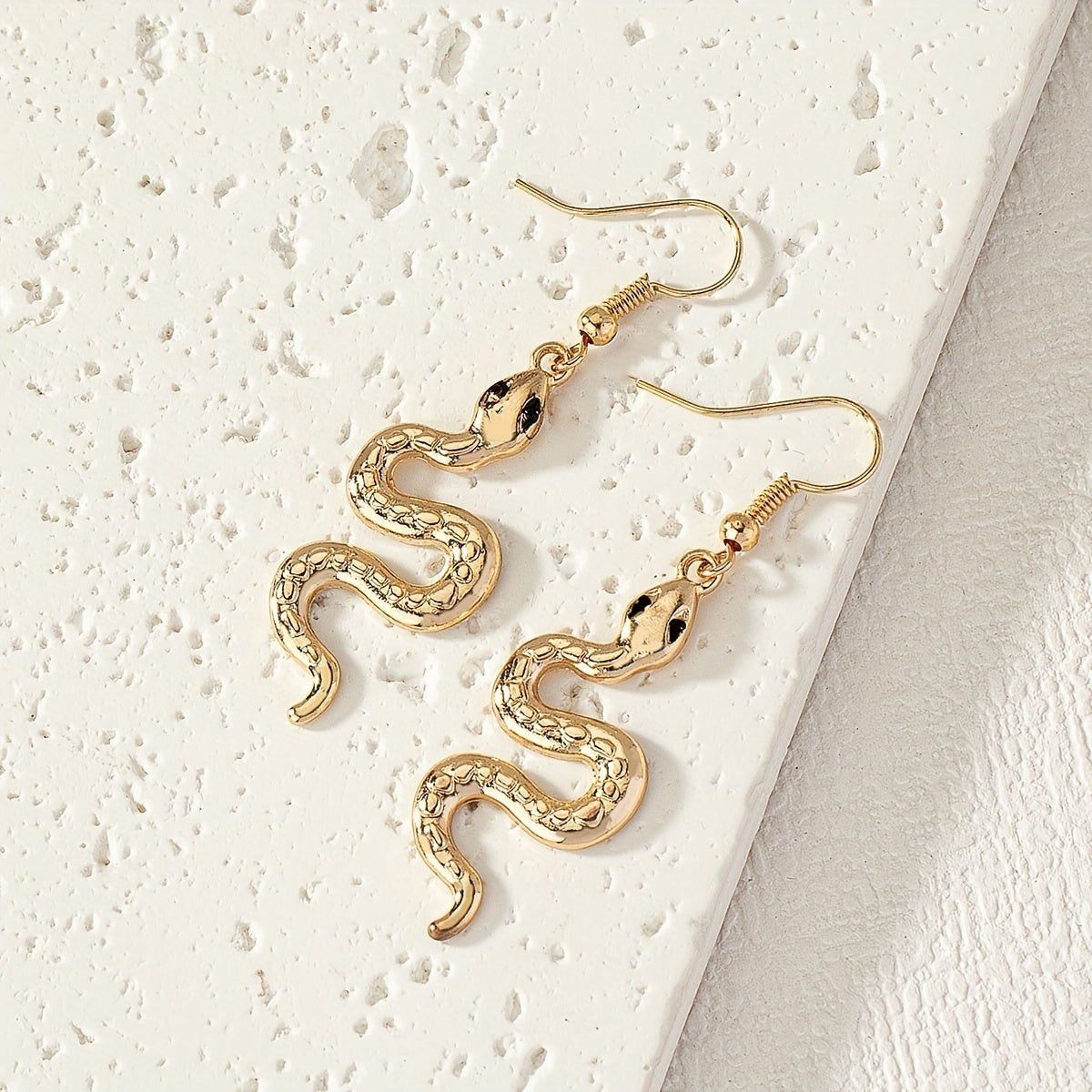 Minimalist Snake Shaped Earrings For Men, Daily Decoration
