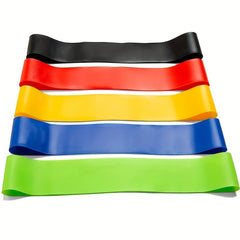 5pcs TPE Elastic Resistance Band Set for Yoga and Fitness with 5 Tension Circles