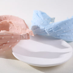 2pcs Knotted Headbands Wide Cross Knot Hair Hoop Women's Headbands Elastic Turba