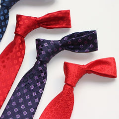 Vintage Retro 1900s High Flower Printed Necktie