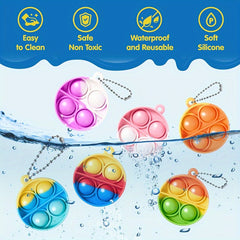 Silicone Bouncing Sensory Toys Mini Push Bubble Toys - 10-50pcs