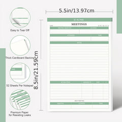 3 Packs Meeting Notes Notepad For Work Meeting Planner Organizer For Office