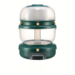 360 Rotating Grain Dispenser Kitchen Beans Container Airtight Grain Box