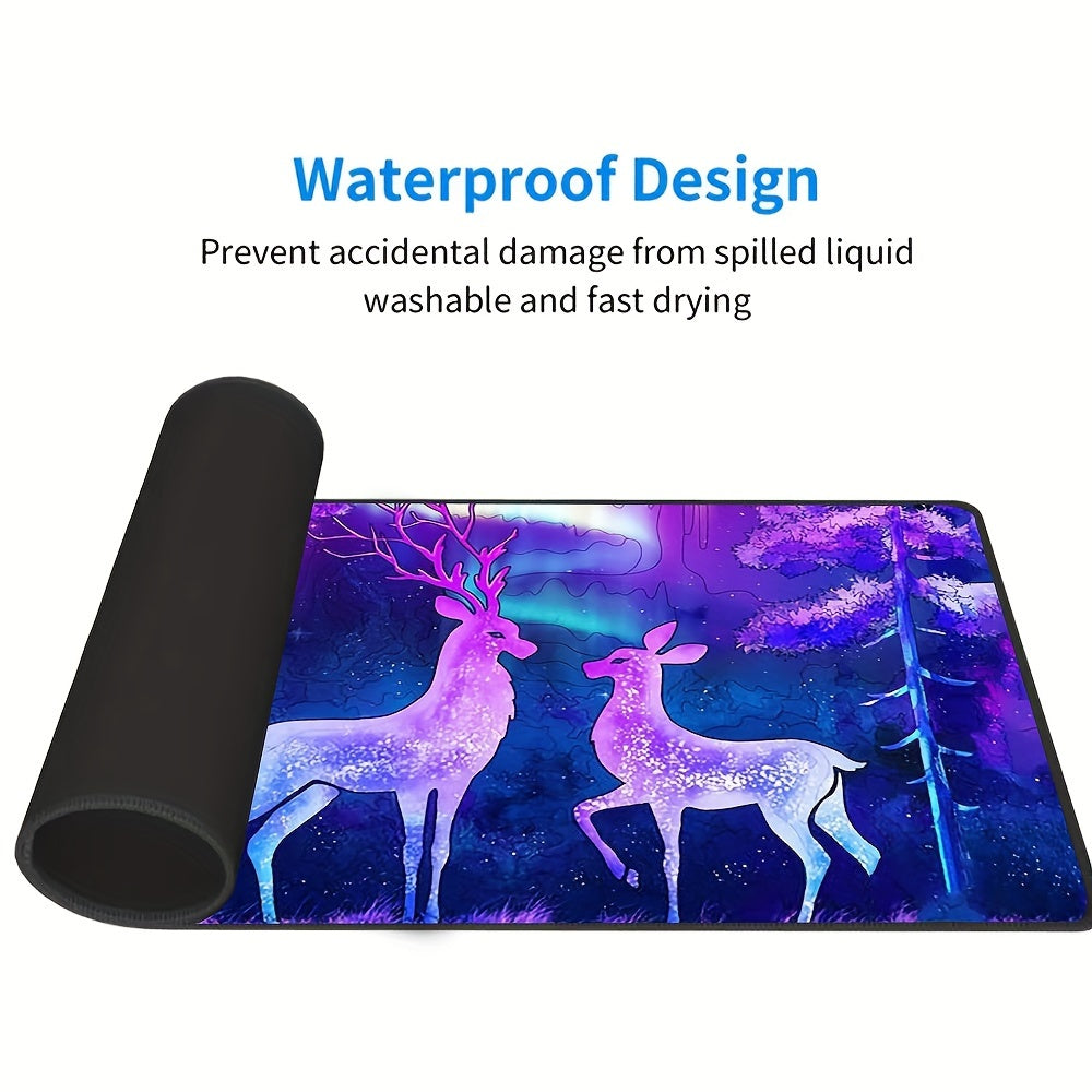 Starry Sky & Little Deer Mouse Pad - Office & Holiday