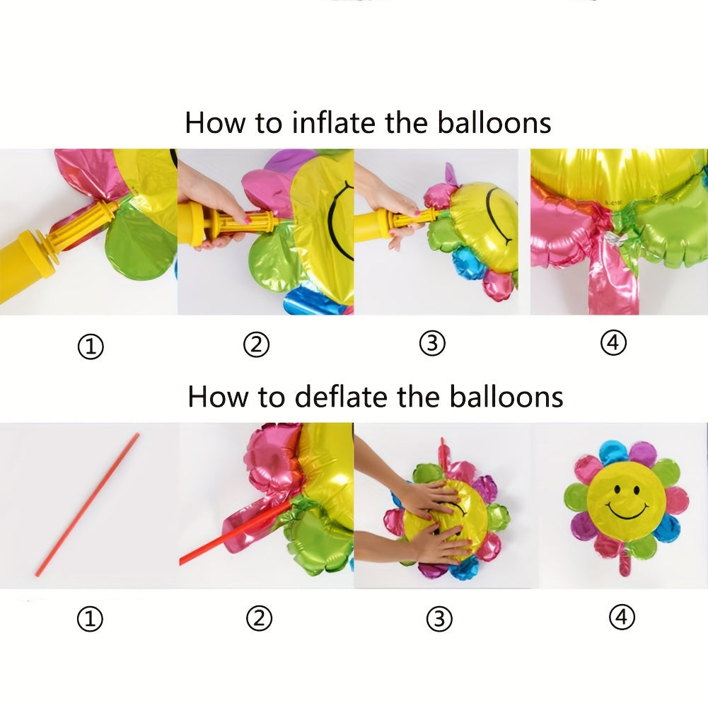 3pcs Robots Reusable Balloons For Kids Birthday Party