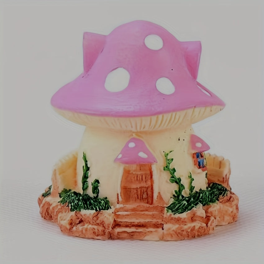 Fairy Tale Mushroom House Figurine Model