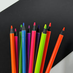 Neon Colored Pencils Set - Professional Drawing Pencil Set