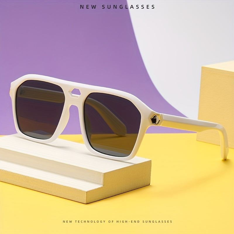 Vintage Square Frame Sunglasses UV Protection
