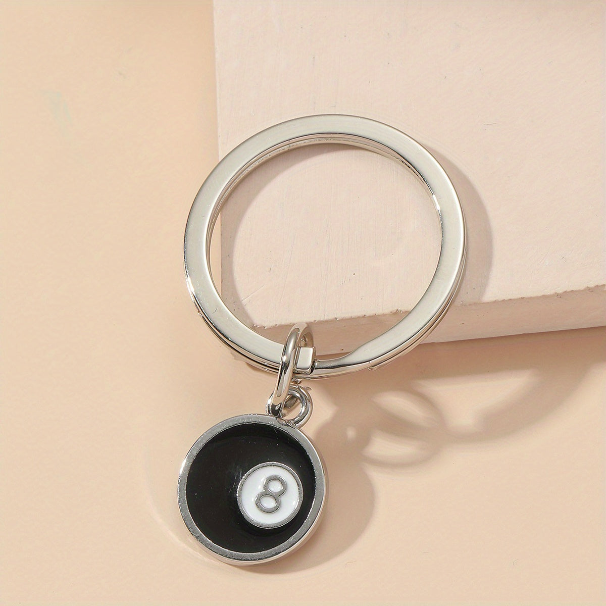 Billiards Ball 8 Keychain Pendant Sports Keychain Snooker Bag Car Key Chain