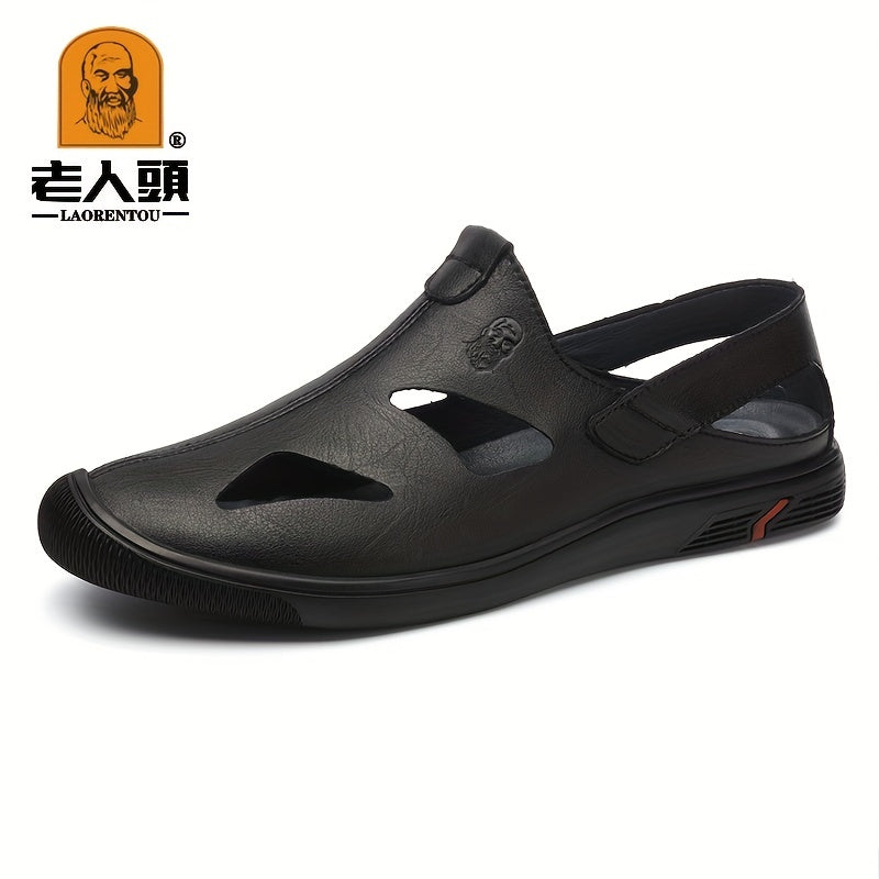 LAORENTOU Men's Breathable Sandals Slip On Outdoor Beach Shoes