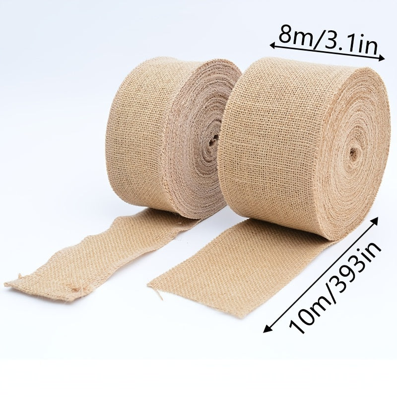 Jute Decorative Webbing Hemp Ribbon 8cmX10m 3 2'' 32 8ft