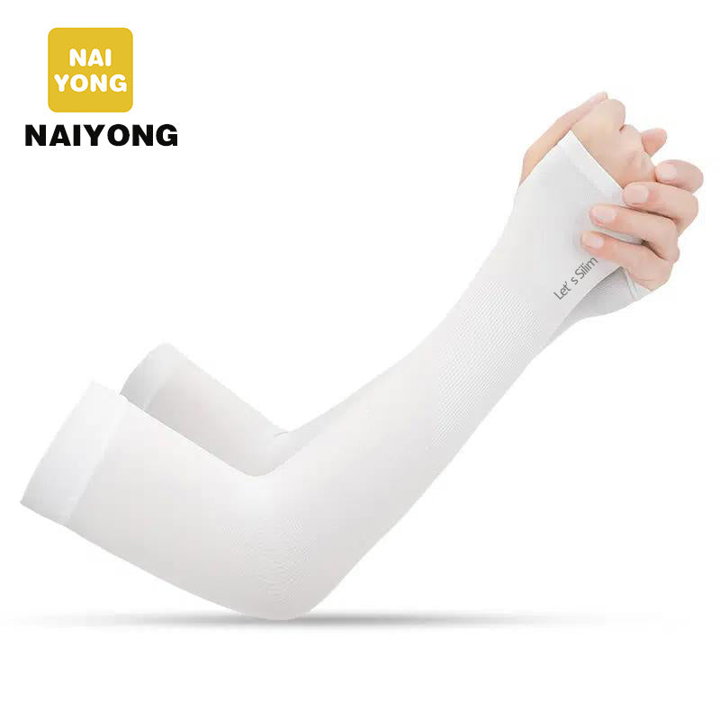 NAIYONG Compression Cooling Sleeves UV Protection Sunscreen Thumbless Cuffs