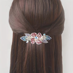Flower Rhinestone Hair Clip Wedding Headdress Hair Barrettes Spring Clip