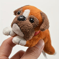 7in Plush Toy Dog Keychain School Bag Hanging Ornament Easter Gift
