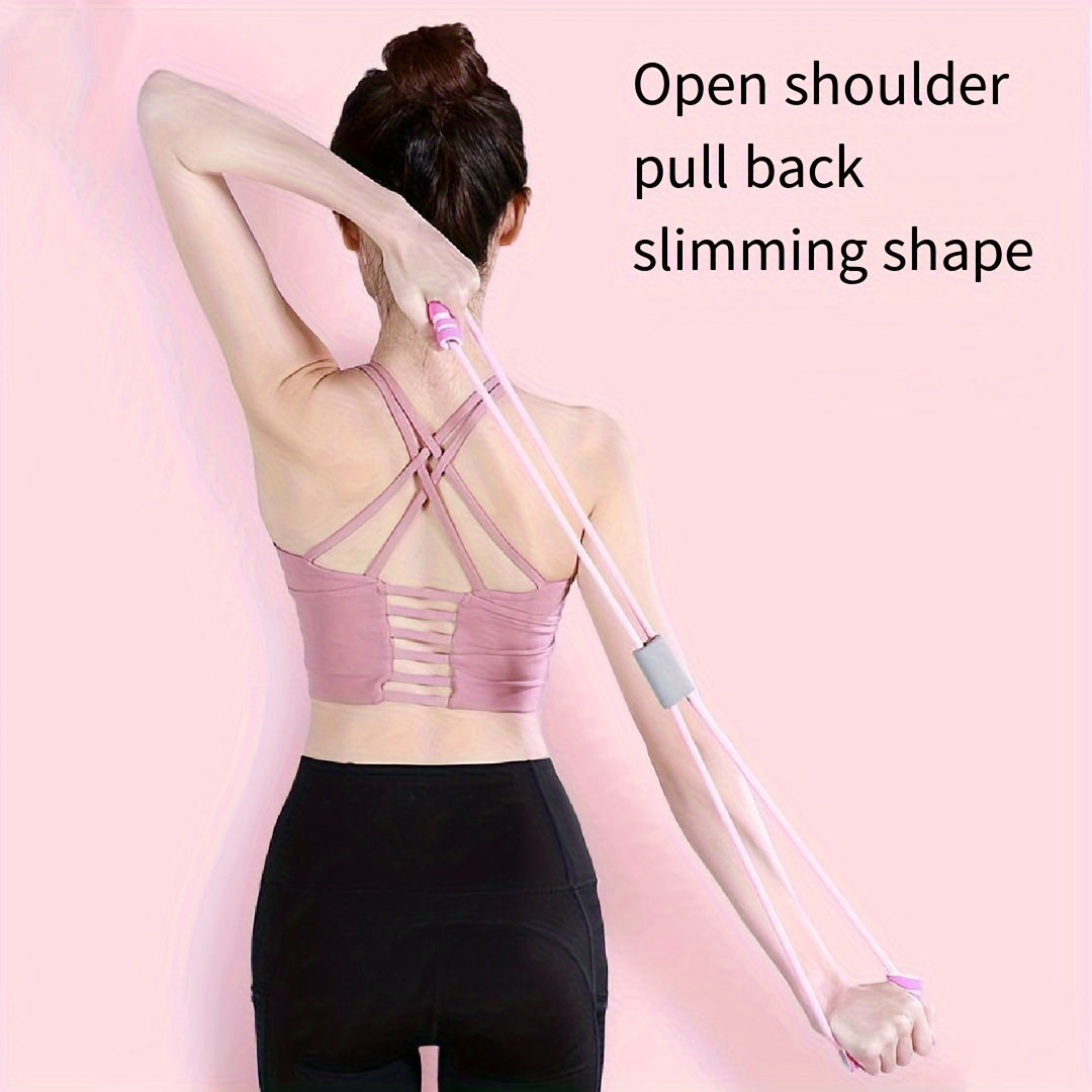 Yoga Slide Discs & 8-Shaped Resistance Puller Set for Fitness Exercise