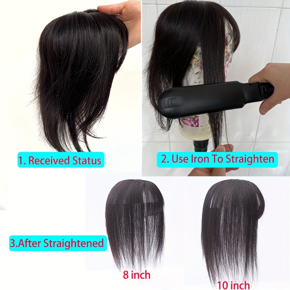 Natural Looking Clip In Overhead Bangs for Women