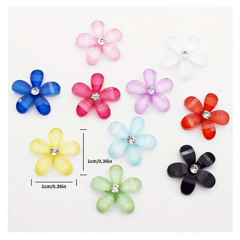 20pcs Resin Flower Phone Case Nail Art Ornament Accessories