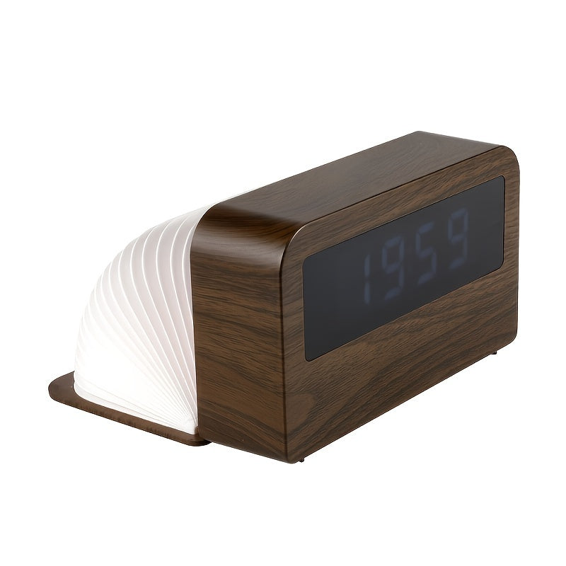 Smart Clock Charging LED Night Light Book Light Nursing Room Clock Table Desktop