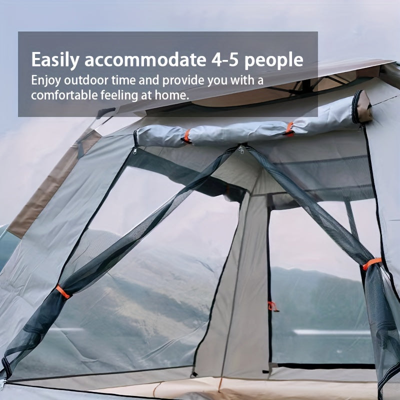 Quick Setup 4-5 Person Waterproof Tent with Removable Floor