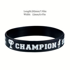 4PCS Football Wristband Silicone Bracelet Sports Party Accessory Gift