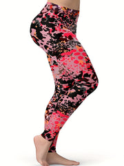  High Rise Leopard Print Leggings