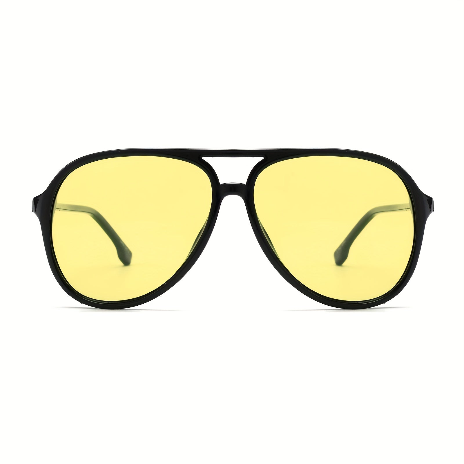 Night Driving Glasses TR90 Aviators Polarized Anti Glare Yellow Glasses