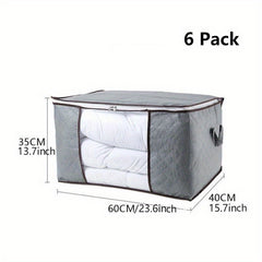 Large Capacity Clothes Organizer Zipper Dustproof Container