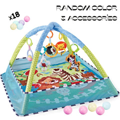 Kids' Play Mat with 5 Detachable Toys for Toddlers Sensory Development